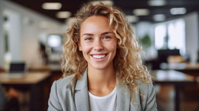 absender_a_smiling_young_ordinary_female_working_in_a_public_o_2e042167-91ec-4cd2-b591-4b0a7fafa79a