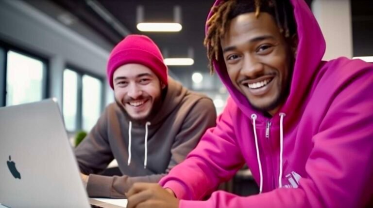 absender_two_smiling_young_ordinary_ethnic_males_with_branded__38d63edf-a446-4f67-87d0-112267ecc28e
