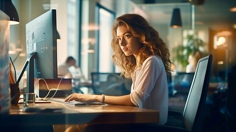 absender_a_handsome_young_woman_sitting_in_a_modern_daylight_of_5d2227c3-80a1-4f31-8310-3ef1b4131581