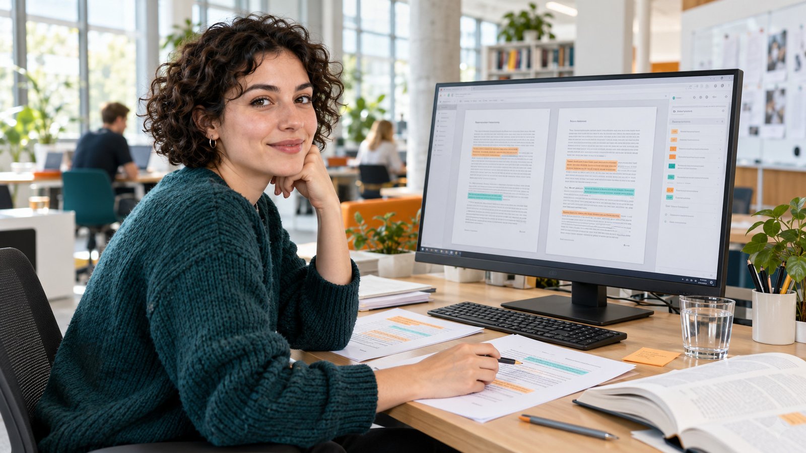 Forscherin vergleicht akademische Texte