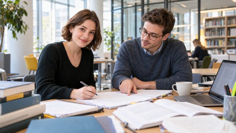 Gemeinsam die Masterarbeit sorgfältig prüfen