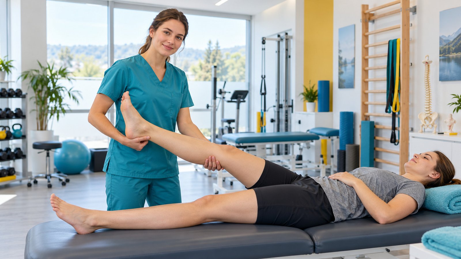 Sanfte Beinmobilisation in der Physiotherapiepraxis