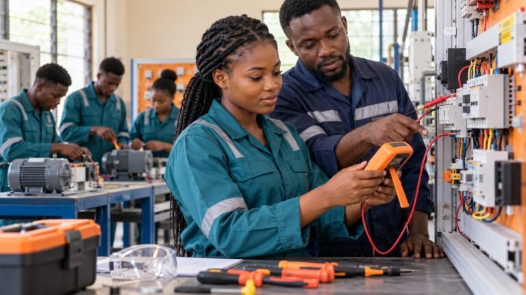 Berufliche Elektrotechnik-Ausbildung in Ghana
